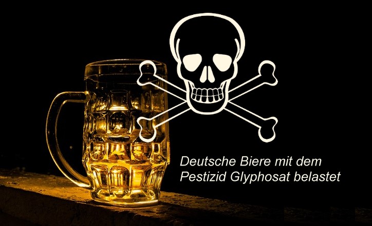 Deutsche Biere mit dem Pestizid Glyphosat belastet